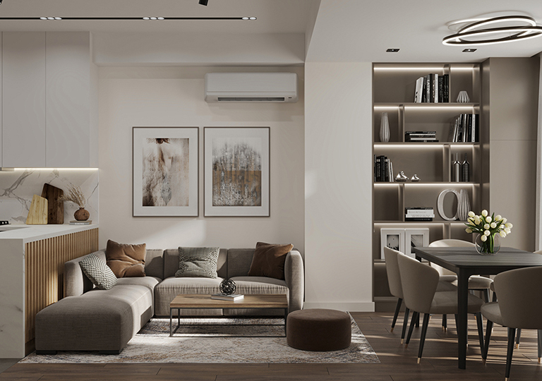 Apartment design in modern style