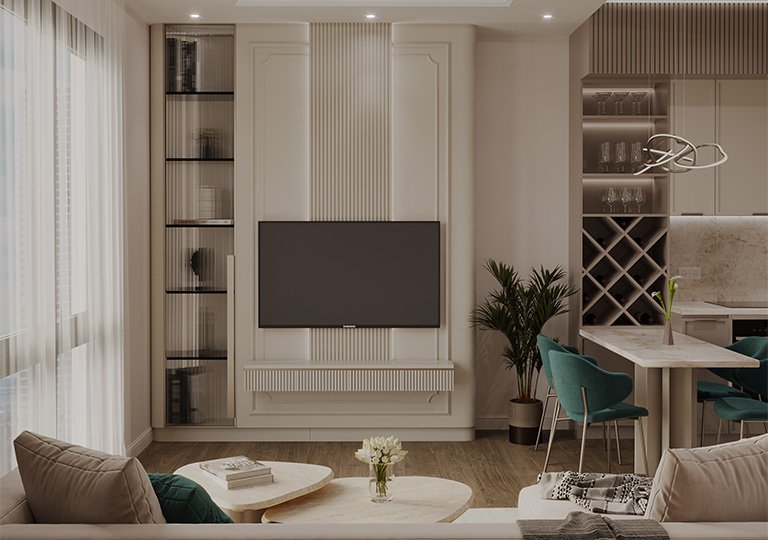 APARTMENT DESIGN IN NEOCLASSICAL STYLE