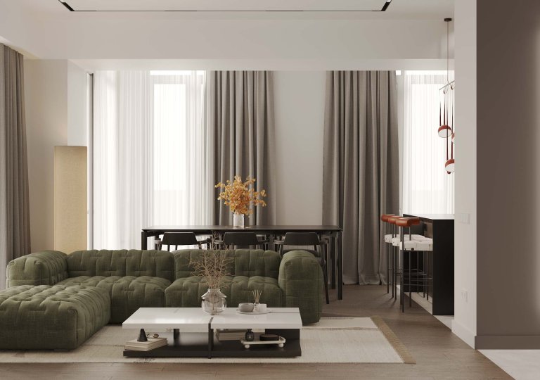 Apartment with modern design