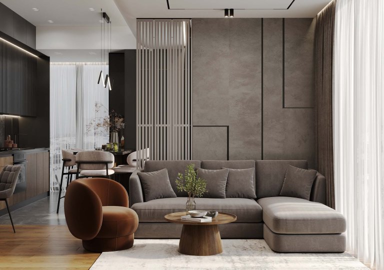 Apartment with modern design