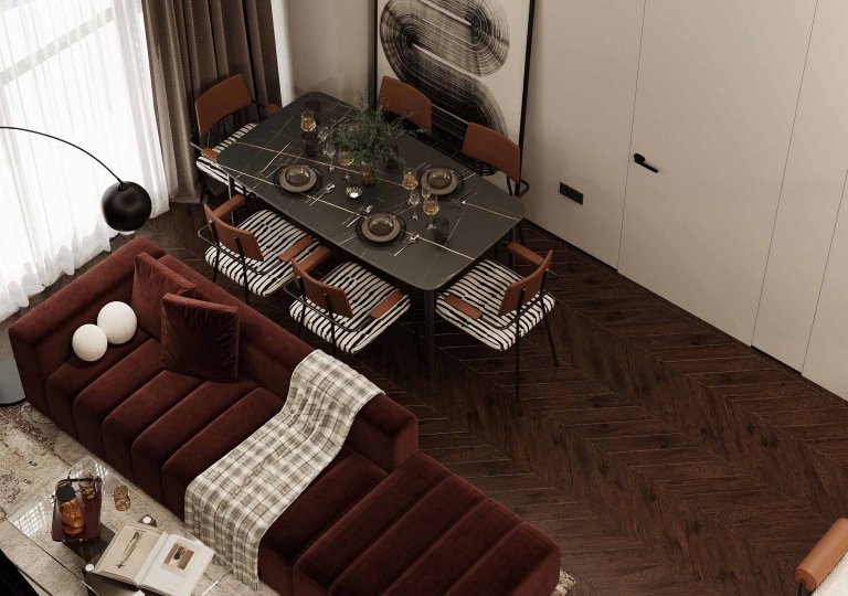 Apartment with modern design