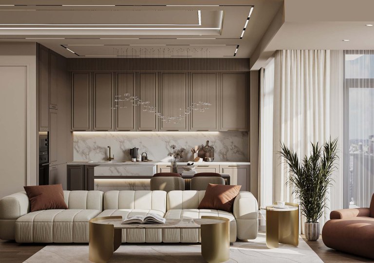 APARTMENT DESIGN IN NEOCLASSICAL STYLE