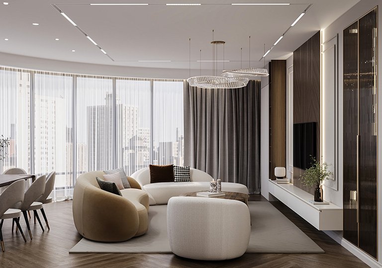 APARTMENT DESIGN IN NEOCLASSICAL STYLE
