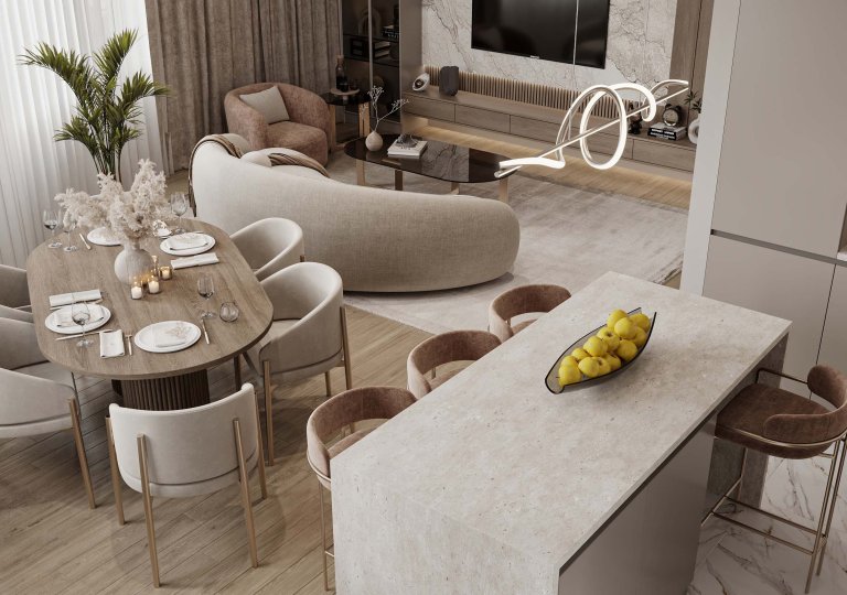 APARTMENT DESIGN IN NEOCLASSICAL STYLE