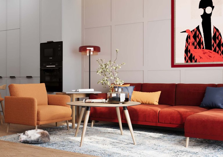Mid-century modern apartment